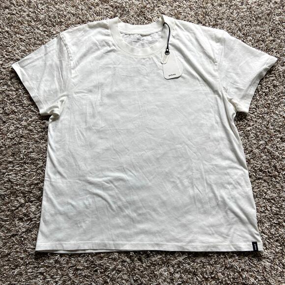 Prana Everyday Short Sleeve Tee Women's Medium Soft White Soft Organic Cotton - Picture 4 of 9